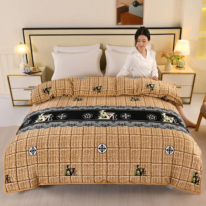 加厚牛奶绒被套金貂婴儿绒亲肤加绒被套学生单人双面绒单被套被罩