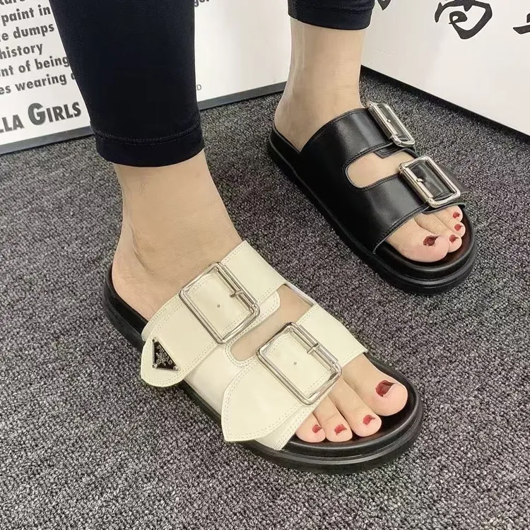 大金波哥大码潮鞋40-43码2507-38时尚厚底全皮陈太同款网红凉拖鞋