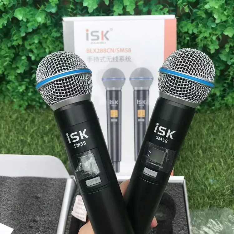 isk SM58舒尔无线话筒主播直播户外室内通用降噪麦克风唱歌话筒