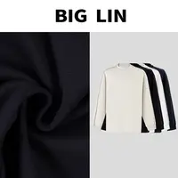 BIG林 秋季新款简约派百搭圆领打底卫衣情侣款 Z5590