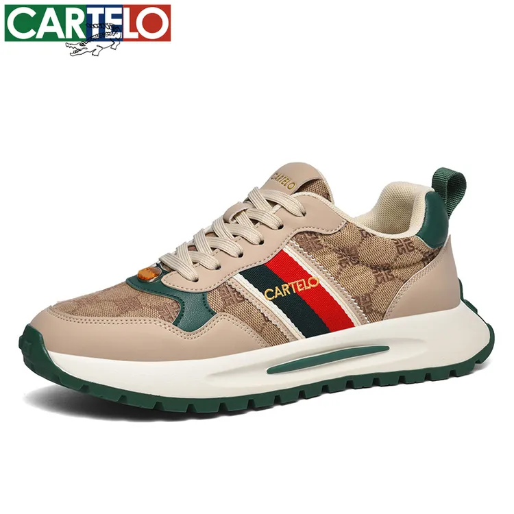 CARTELO/卡帝乐鳄鱼复古四季鞋厚底轻奢透气时尚刺绣潮流老爹鞋商品图