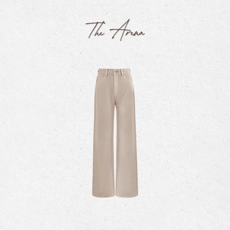 THE ARENA“加州公路”日本冈山卡其色薄绒牛仔裤QA747-41
