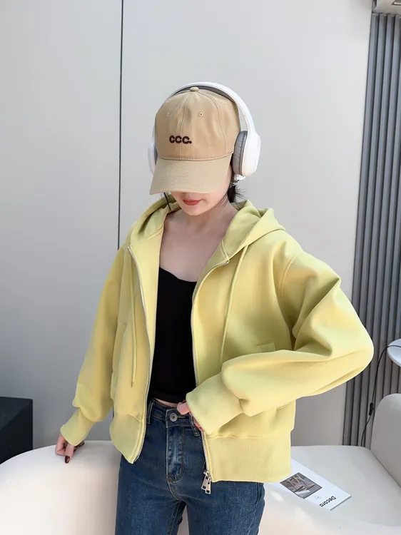 【大眼妹儿专属】秋新舒适连帽外套气质长袖运动时尚百搭外套C2507