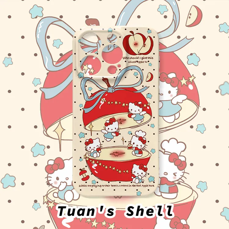 苹果凯蒂猫菲林软壳适用苹果/华为/VIVO/OPPO小米卡通创意手机壳