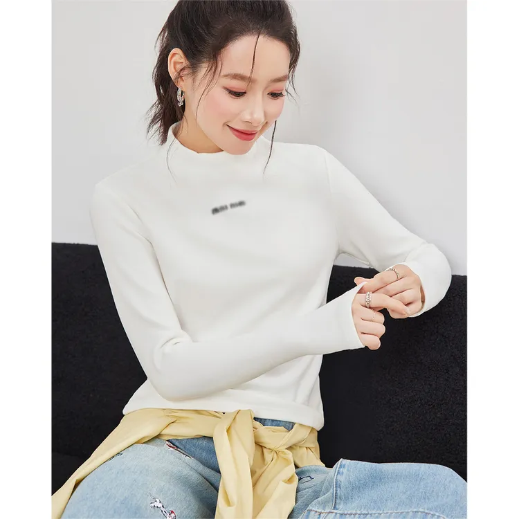 IEF/爱依服2025秋冬新款韩系风简约纯色休闲气质百搭外穿打底上衣