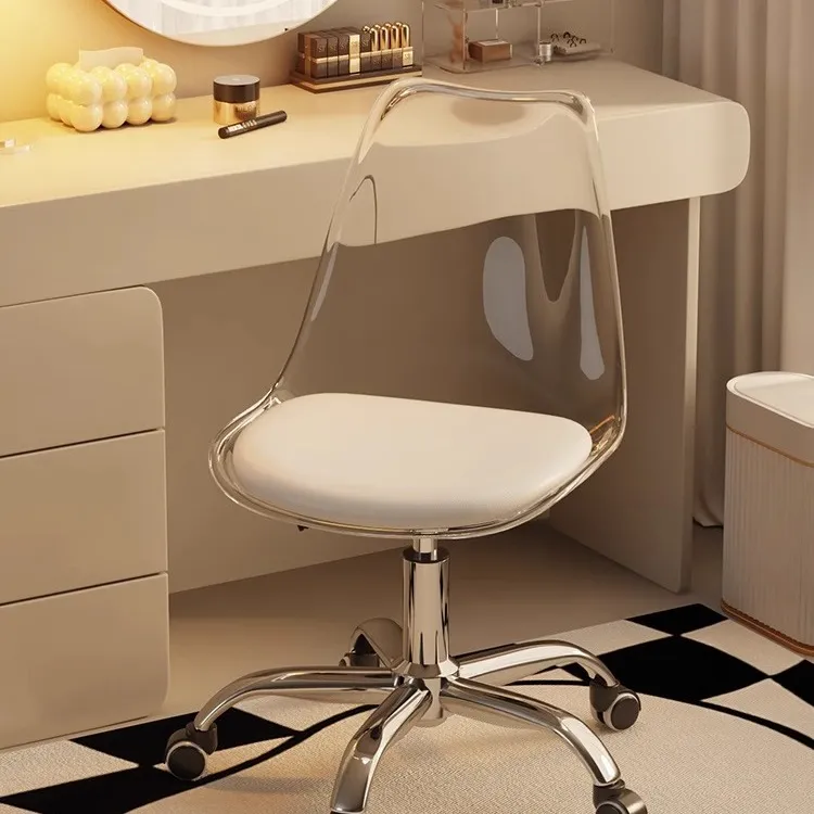 网红化妆椅女生卧室轻奢高级化妆凳美甲椅可转家用化妆化妆台凳子