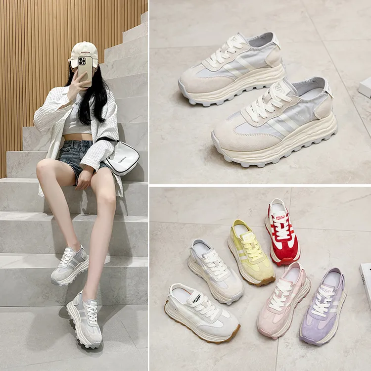 女训鞋阿甘鞋女式复古老爹鞋休闲鞋运动鞋2025内增高厚底春季新款