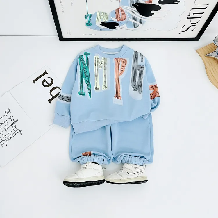 男童套装2025新款儿童秋冬季两件套洋气宝宝 DMD7916悠悠童话童装