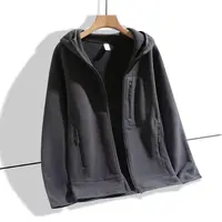 双面连帽保暖摇粒绒外套