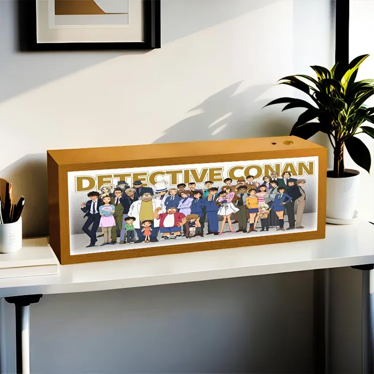 【柯南】全家福温馨治愈床头灯客厅卧室书桌摆件装饰画发光相框灯画