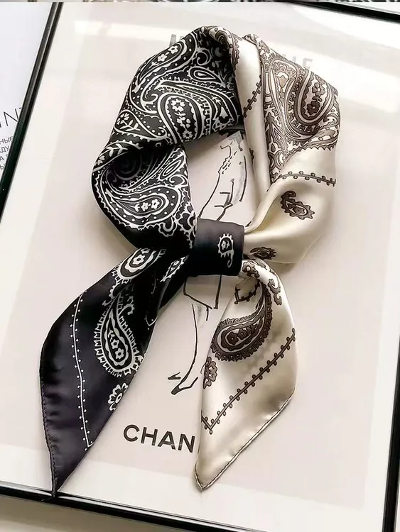 2025新款优雅披肩围巾春秋百搭丝巾