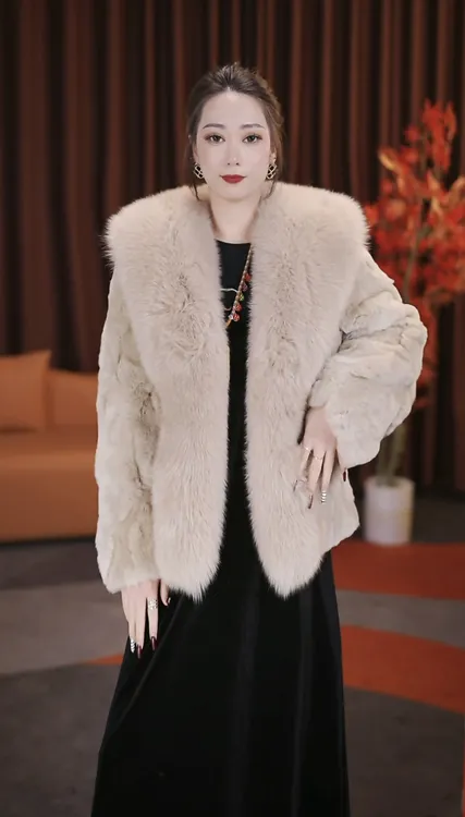 2025新款天然皮草外套简约百搭