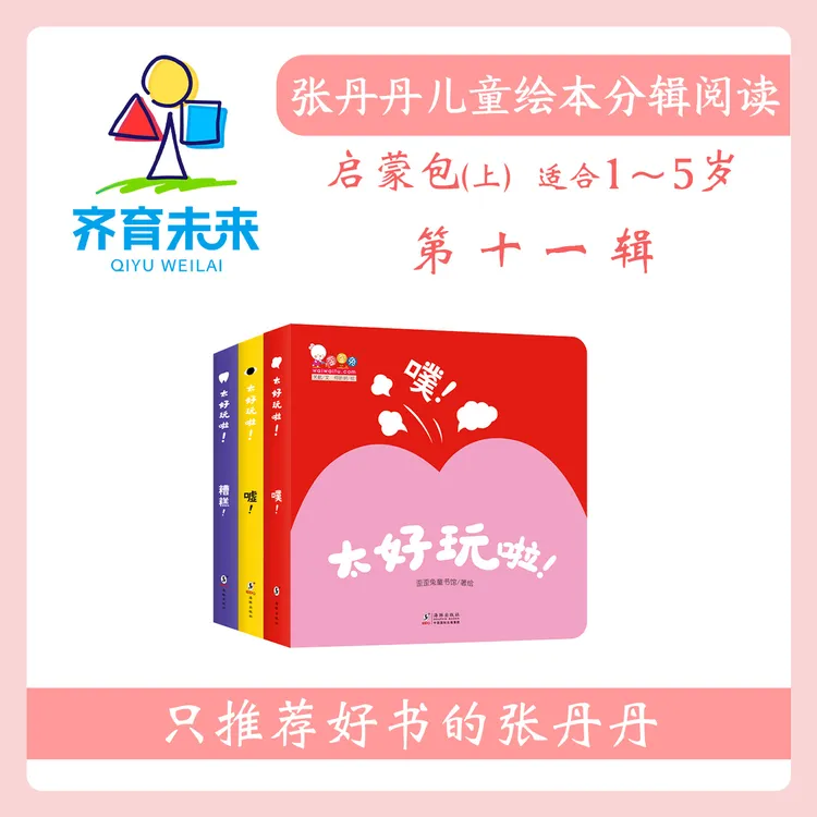 张丹丹绘本分级阅读：【启蒙上】第十一辑 太好玩啦系列图书 3册