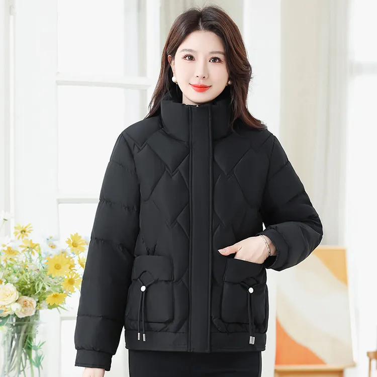 高档棉衣2025年新款羽绒棉服女短款加厚保暖时尚百搭棉袄宽松显瘦