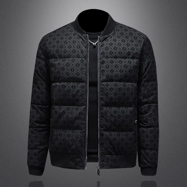 欧货2025年秋冬新款男士立领保暖羽绒外套潮牌休闲风百搭时尚轻奢