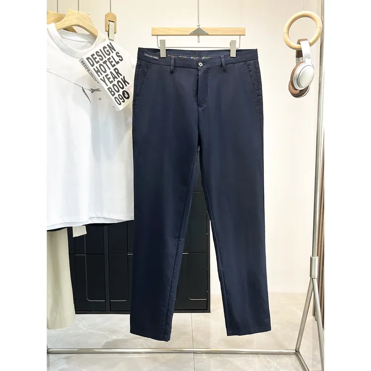 特！轻奢桑蚕丝~轻盈透气 中弹舒适商务直筒休闲裤 C2 男装 H5816