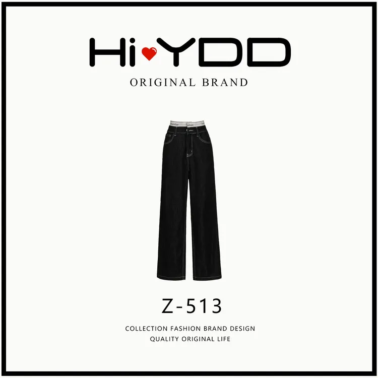 YDD•「Z-513」秋款高腰小个子显瘦高级不贴腿休闲直筒牛仔裤NZ-031