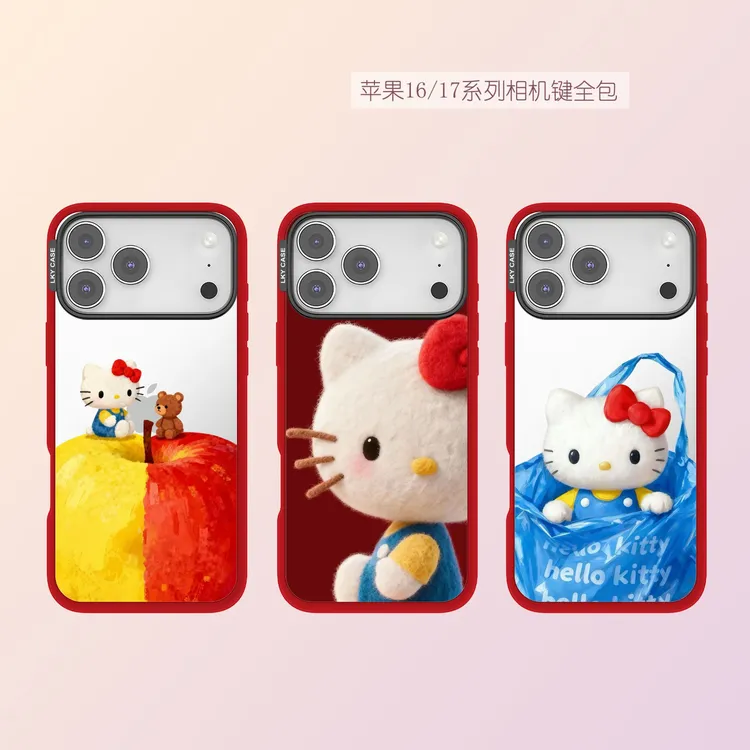 袋子KT猫原创苹果iphone17小众超轻薄透明防摔手机壳2025新款