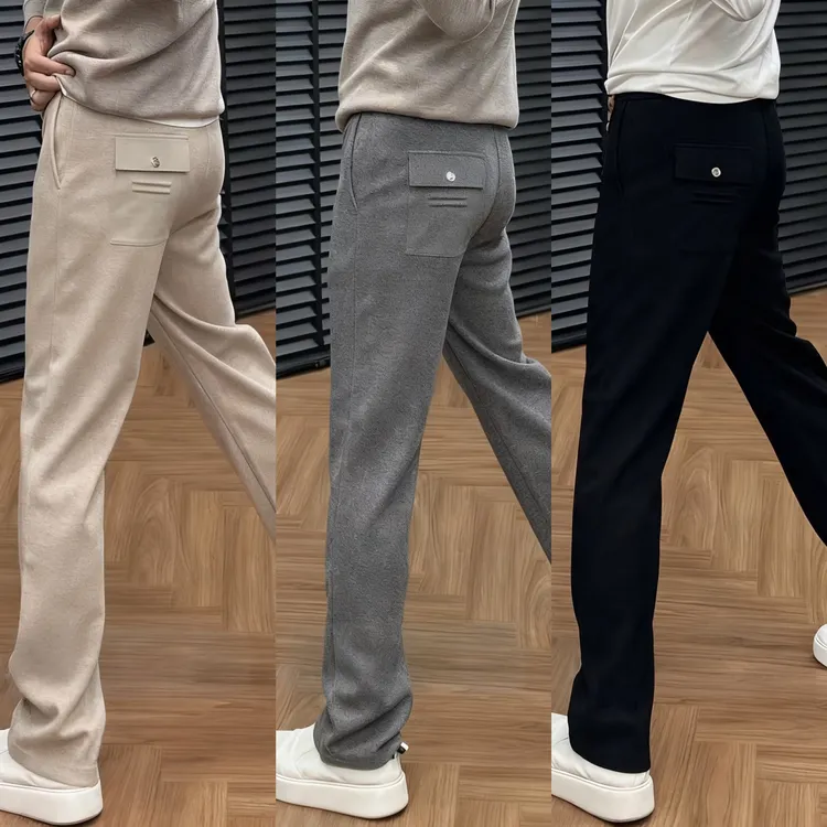 秋冬季男士新品潮流百搭高级感精致帅高品质轻奢个性直筒休闲裤