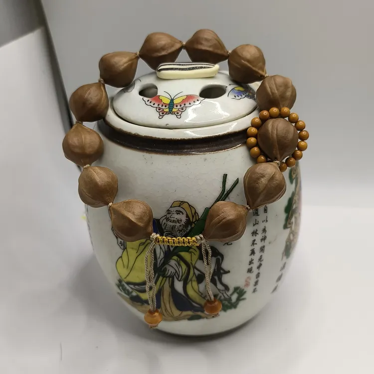 原皮橄榄核夹板蒜头手串每条14颗，尺寸1.55-1.6左右误差0.5㎜左右