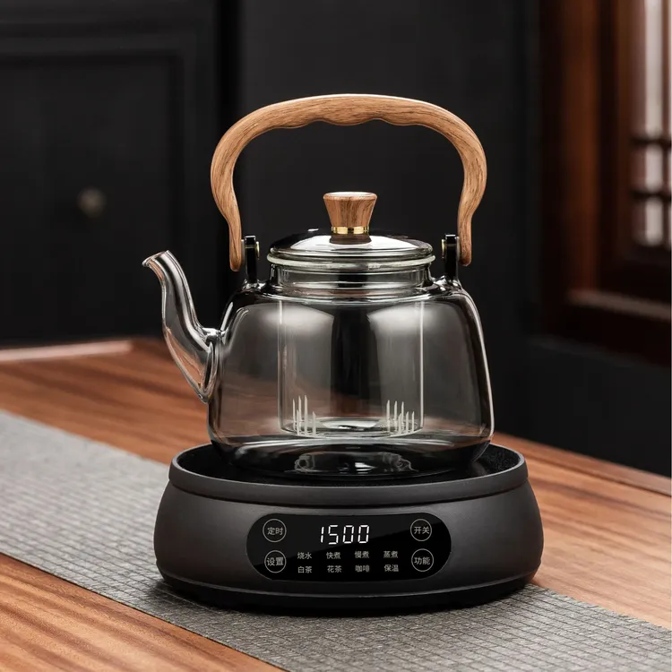 茶艺茗全新1500W智能电陶炉多功能煮茶器保温蒸茶煮茶花茶白茶