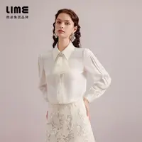【千颂妮专享】LIME/莱茵秋冬千金风优雅梭织衬衫LDGC6AWBL807