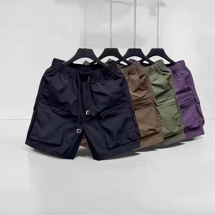 拉链多口袋工装短裤男款夏季休闲裤春秋美式hiphop速干男式