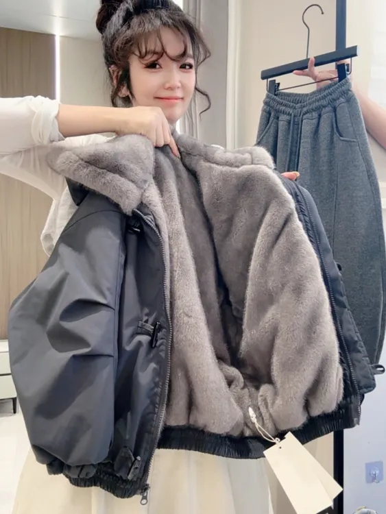 儿童加厚棉服2025冬季新款中大童韩版时尚休闲外套