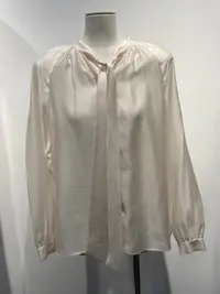 闪闪兒 元 N*ICE CLAUP气质通勤落肩长袖打底系带蝴蝶结衬衫88073