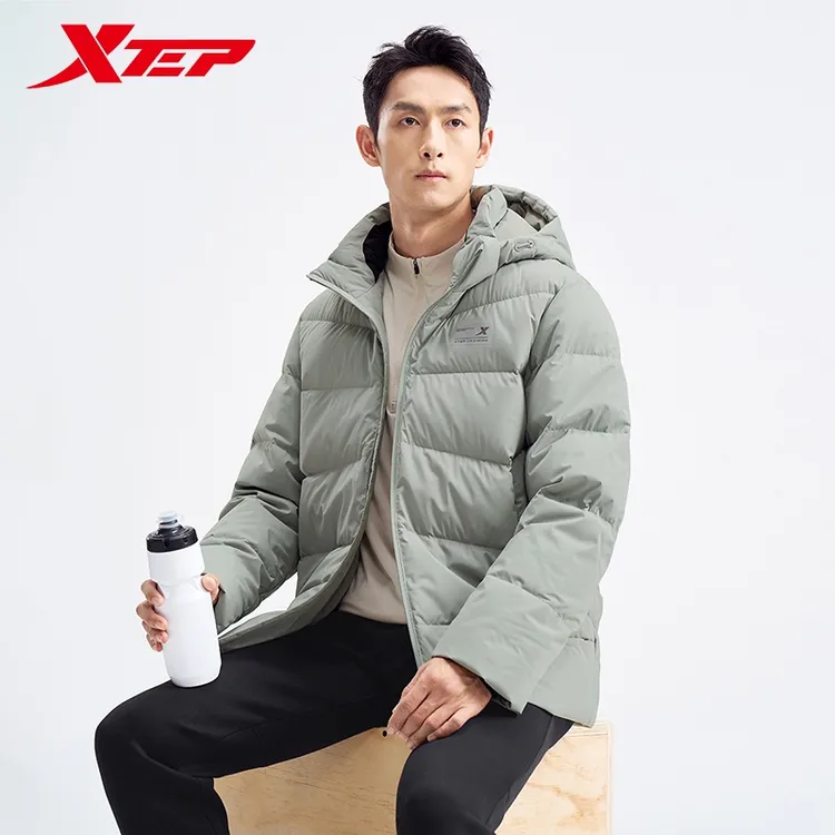 特步羽绒服男秋冬季新款男装加厚保暖运动外套976429190172