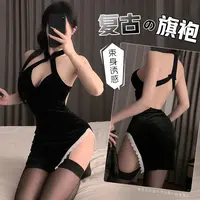 原创内衣东方气质复古旗袍侧边开叉性感尤物旗袍
