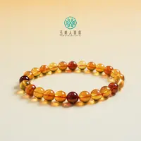 【春日珠宝】菲菲珠宝好/琥珀单圈圆珠手串约7mm+