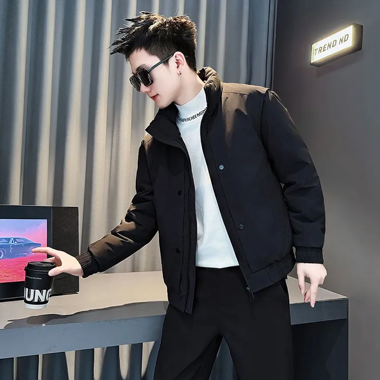 棉服男款冬季新款男士冬天外衣加厚保暖棉袄男装衣服立领棉衣外套