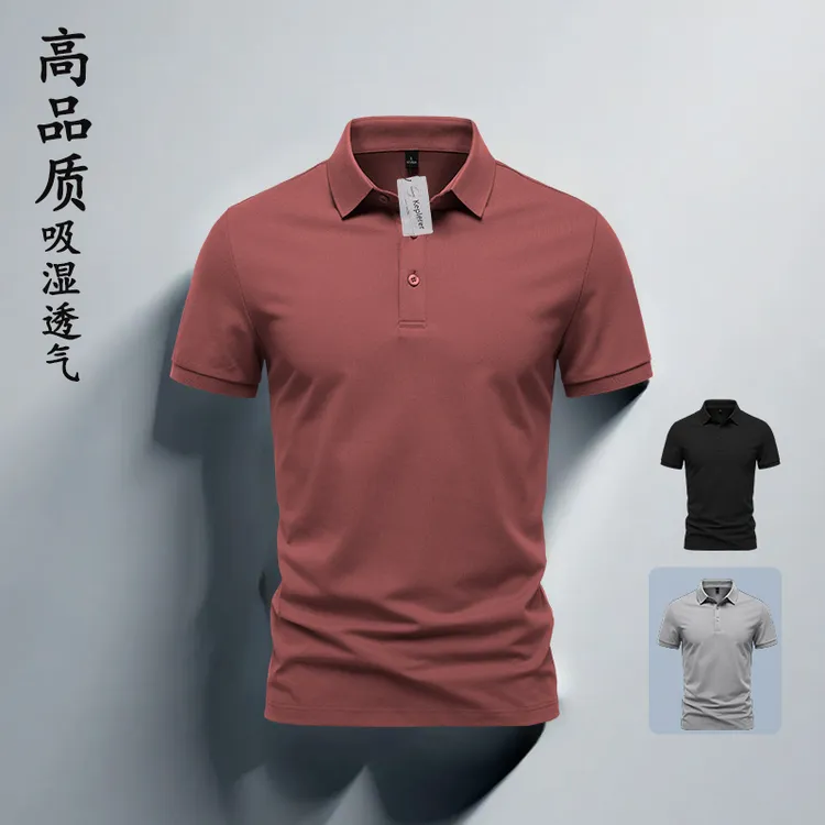 重磅男2025爆款打底衫男款POLO衫短袖T恤半袖翻领上衣网红款男装