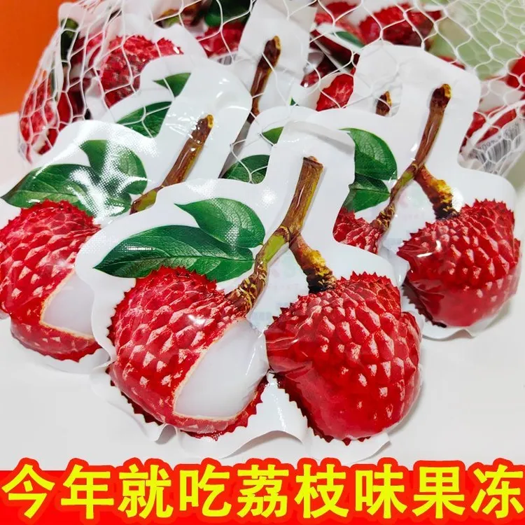 荔枝百香果芒果味吸吸果冻果味果冻儿童夏季解馋水果味果冻布丁