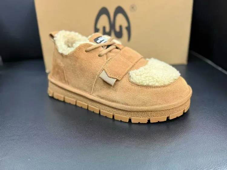 棉鞋拼色休闲风运动风冬季雪地靴加厚保暖  {V06}