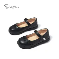【断码捡漏】Snoffy斯纳菲女童皮鞋春秋软底轻奢黑色时尚英伦风皮鞋