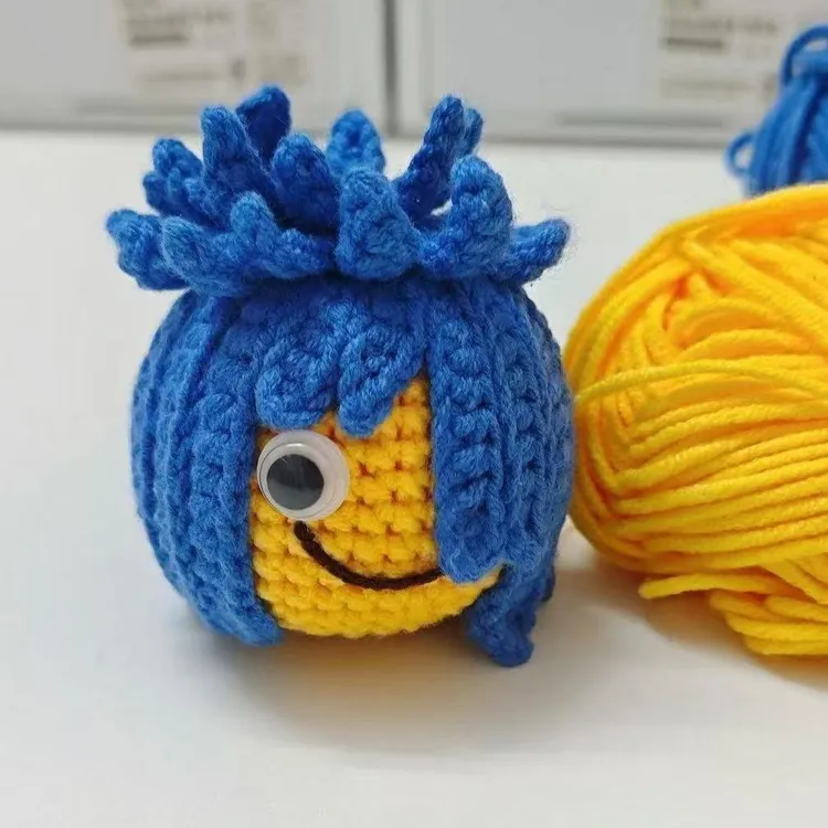 手工编织杀马特非主流团子diy材料挂件毛线钩针自制钥匙扣礼物