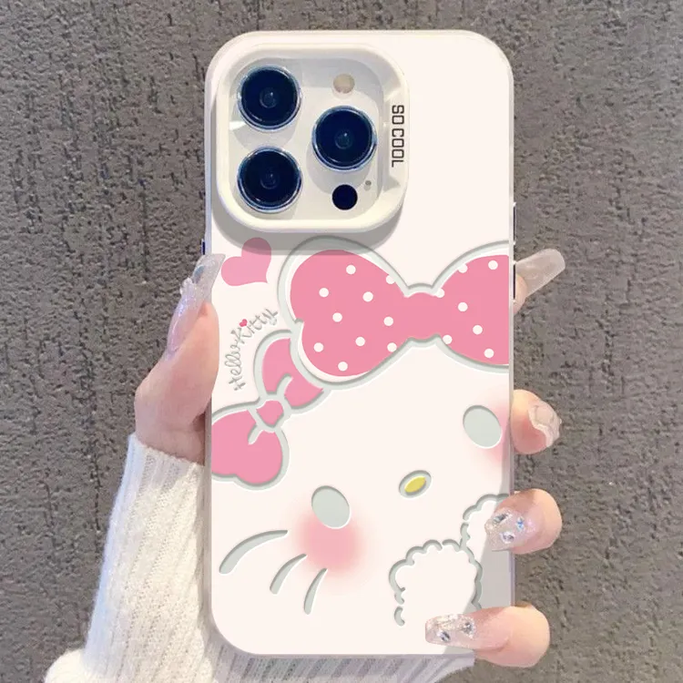 适用于苹果17华为OPPO小米VIVO个性潮流新时尚银壳手机壳KA0517