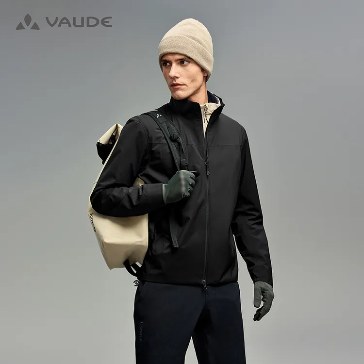 VAUDE巍德立领加绒防风保暖软壳衣户外运动透气防泼水VG2539110