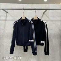 鑫燃KIKI 美式复古设计感两条杠立领洋气外套 60376 XI