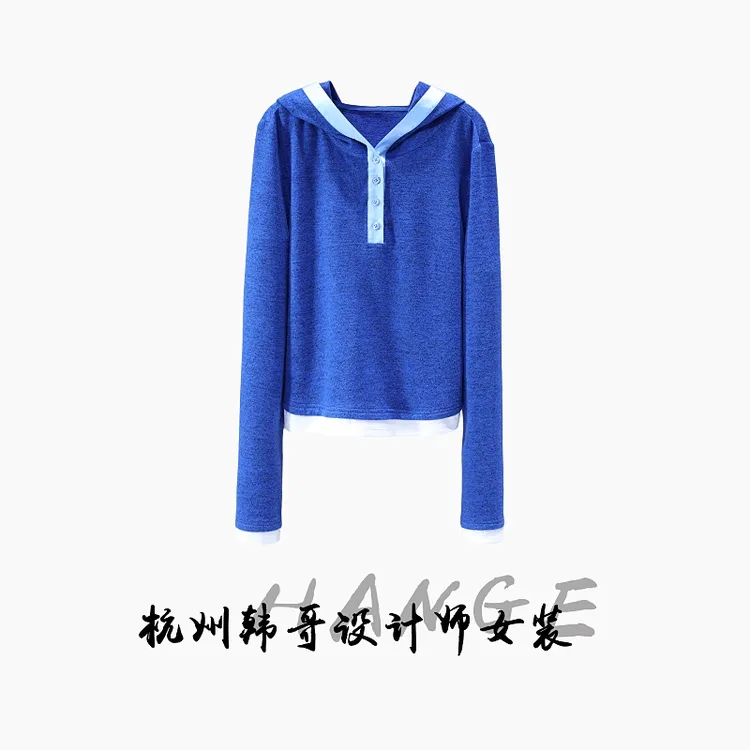 【韩哥欧货女装】冬季磨毛加厚《海涛》高弹显瘦打底上衣6059-E1