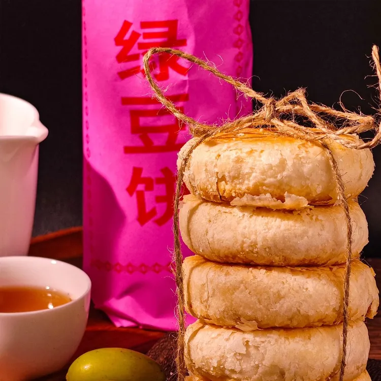葵阳百粤惠来匠心绿豆饼手工红纸包装手信