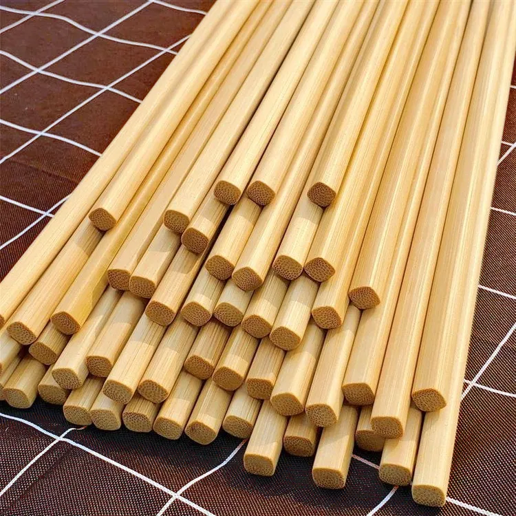 长款竹制无漆无蜡楠竹环保卫生田园元素10双20双筷子餐具竹筷家用