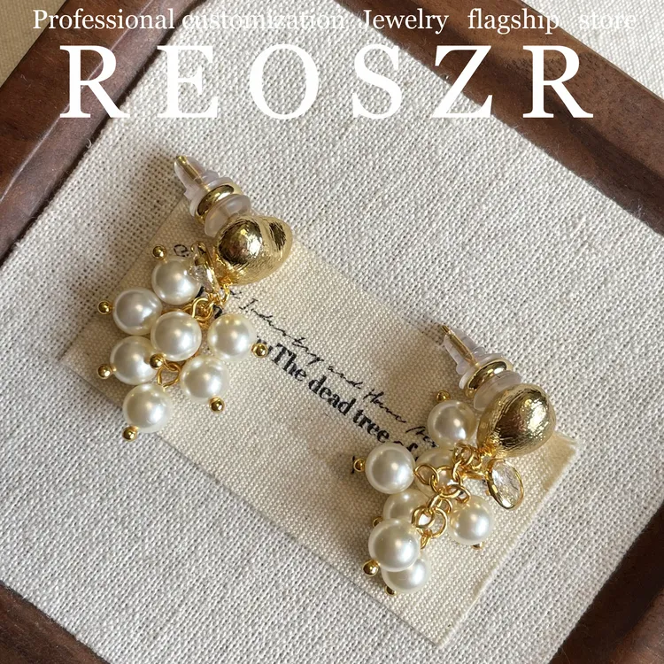 Reoszr/洛恣 黄铜耳饰 【塞纳】原创设计轻奢简约法式耳环耳饰