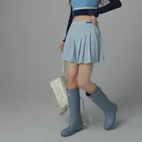 B002【金拐子专属】CHUU设计感高腰复古辣妹百褶显瘦半身裙-F
