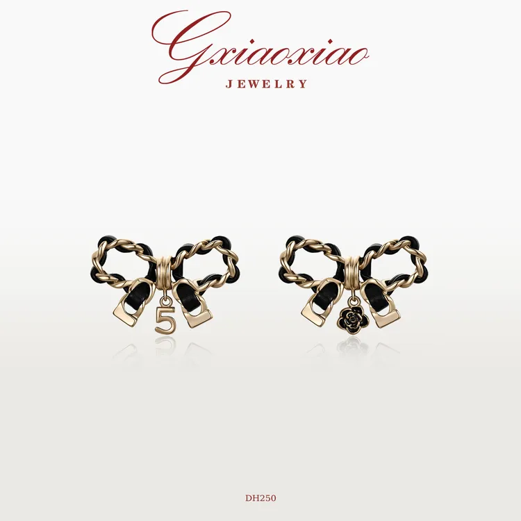 G XIAOXIAO 镀K金【蝴蝶小香风】时尚轻奢氣質簡約耳环 DH250