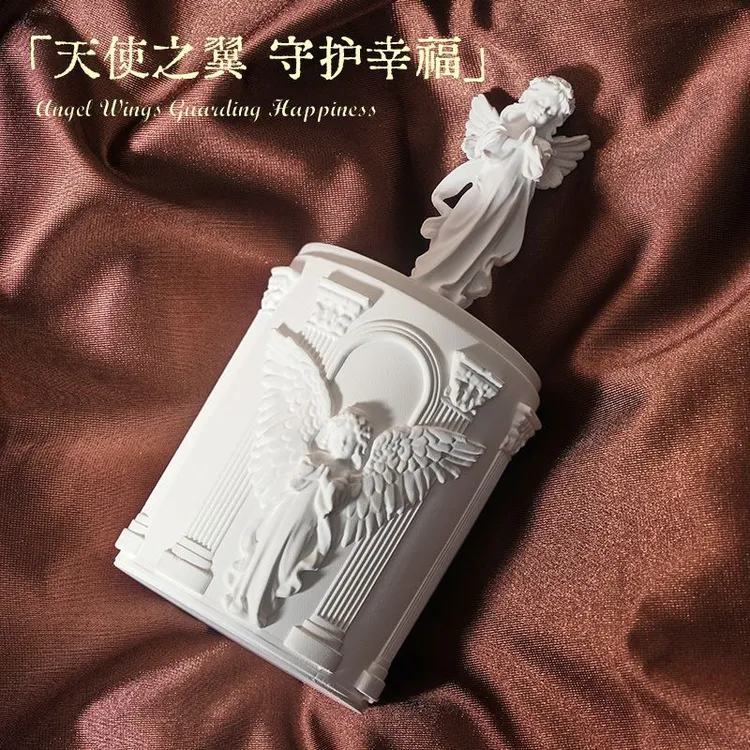 天使之光爱神蜡烛杯蜡卧室小众高级香薰摆件女生闺蜜生日礼物L