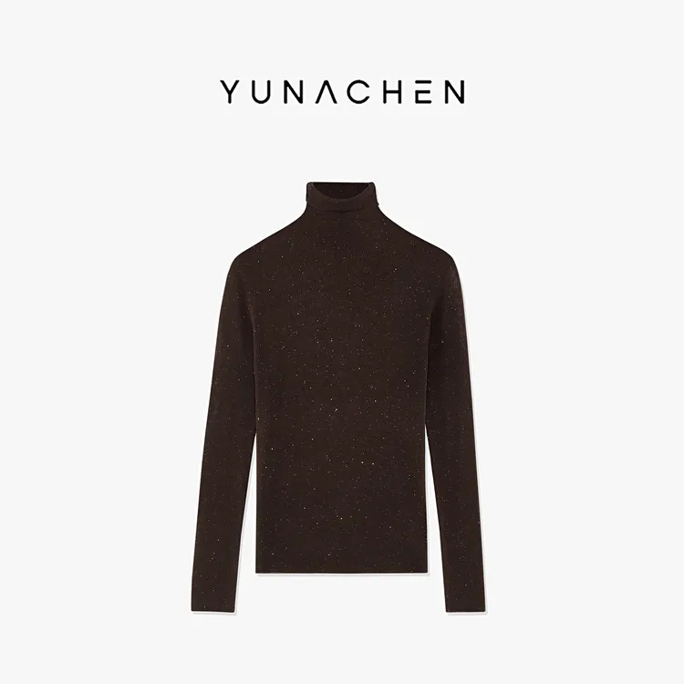 菠萝宝宝yuna【夜幕流星】100水溶羊毛高领亮闪星点套头针织衫YJ23 