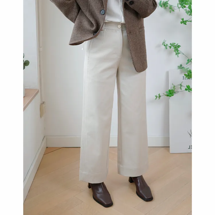 静好自制 150小个子高腰松紧休闲裤25年秋冬裤子